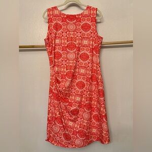 NWT J.McLaughlin Slvless Sage Dress Boho Cruise Coral Knee Length Stretchy Sz XL